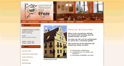 Desktop Screenshot of gasthof-ente.de